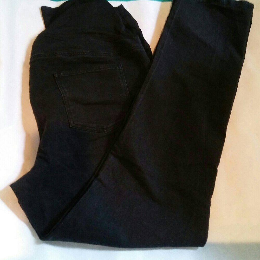 Used Black Maternity Jeans